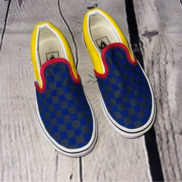 Vans Other - Vans checked slide on kids size 12
